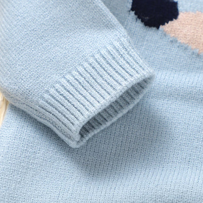 Newborn Baby Rompers Autumn Winter Long Sleeve O-Neck Infantil Boys Girls Knitted Jumpsuts 0-18 Months Toddler Outfits Playsuits