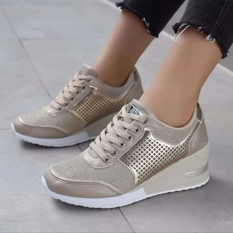 Quality Women Casual Shoes Comfortable Womens Height-increasing Shoes Spring Lightweight Women Walking Shoes Zapatillas De Mujer