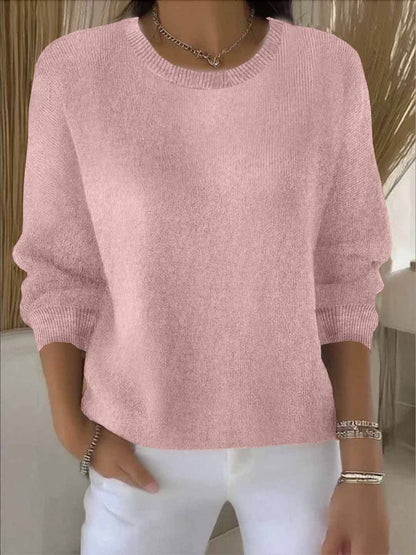 Women's Solid Color Long Sleeve Sweater